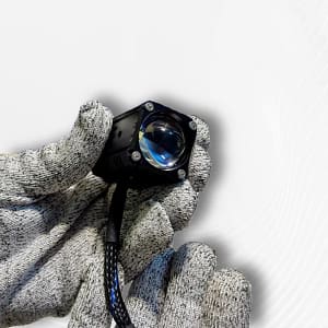 Light pro x1 plus with black and blue nylon braided protection plus